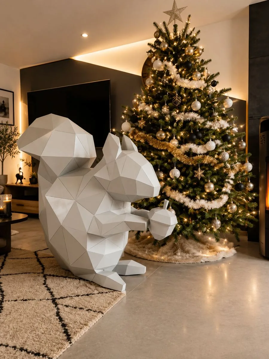 Écureuil low poly