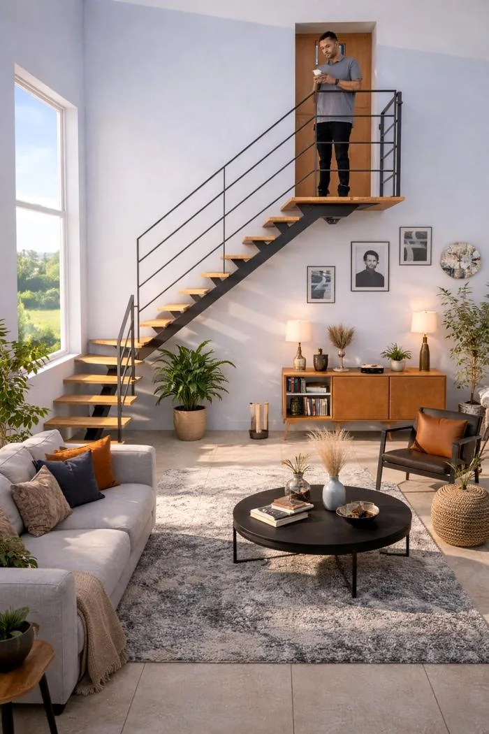 Escalier acier